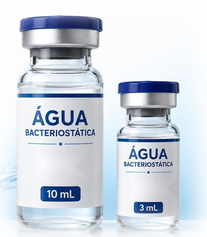 Frascos de água bacteriostática Água Bac de 10 ml e 3 ml